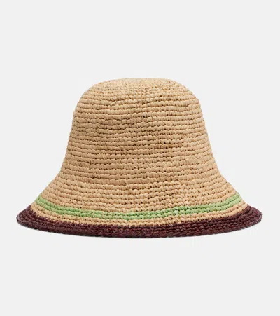 Zimmermann Raffia Cloche Hat In Multi