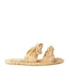 Zimmermann Carousel Flat Sandals Open Toe Braid In Brown