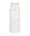 ZIMMERMANN RAIE LACE MIDI SKIRT