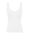 Zimmermann Round-neck Ribbed-knit Tank Top In White