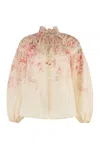 Zimmermann Printed Blouse In Neutral