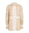Zimmermann Womens Cream Geo Print Printed Relaxed-fit Woven Shirt In Neutral