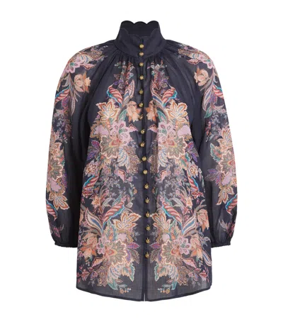 ZIMMERMANN RAMIE RHIANNON BILLOW BLOUSE