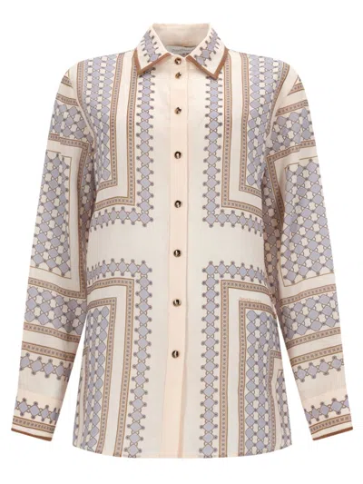 Zimmermann Ramie Shirt In Multi