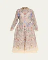 Zimmermann Womens Blue Floral Rebellion Beaded Linen And Silk Midi Dress Xs In Multi
