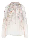 Zimmermann "rebellion" Billow Blouse In White