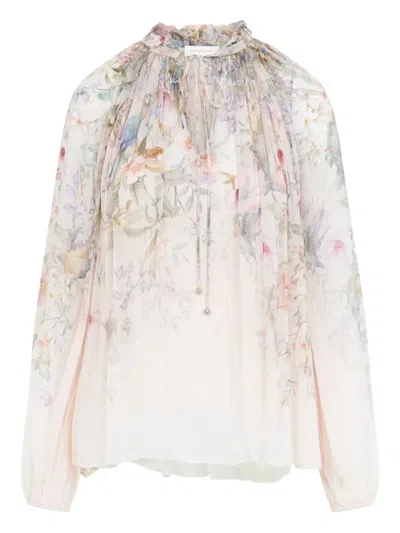Zimmermann Billow Rebellion Blouse In White