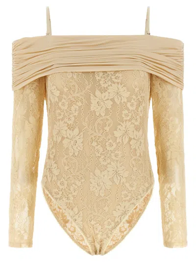 Zimmermann Rebellion Bodysuit In Cream