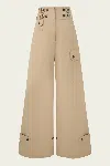Zimmermann Rebellion Cargo Pant In Beige In Nude