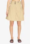 Zimmermann Rebellion Cargo Shortss Beige In Brown