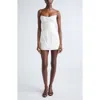 Zimmermann Rebellion Corded Cotton Corset Minidress In White