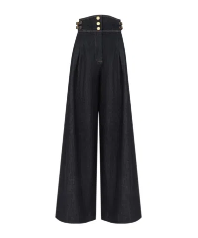 Zimmermann Rebellion Denim Tailored Pant In Black