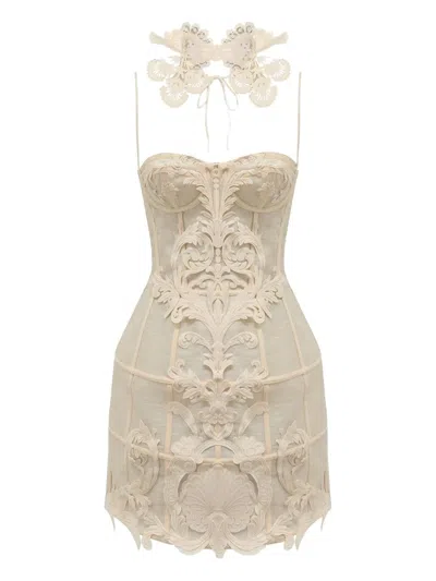 ZIMMERMANN REBELLION FILIGREE MINI DRESS