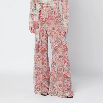 Zimmermann Rebellion Flared Trousers In Multi