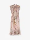 Zimmermann Rebellion Flutter Viscose Dress In Multi