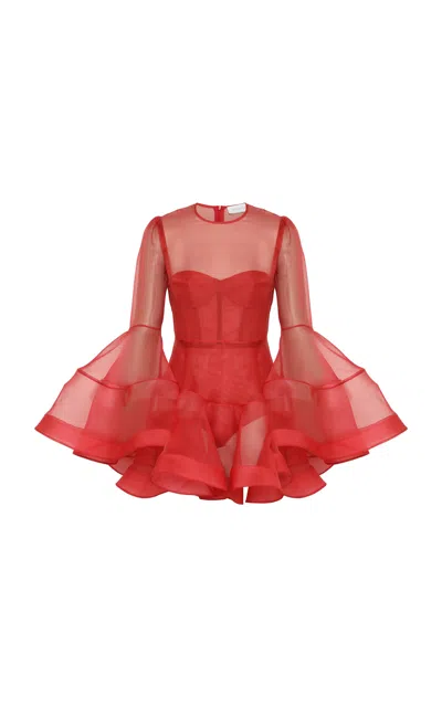 Zimmermann Rebellion Lantern Mini Dress