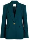 Zimmermann Rebellion Stretch-wool Blazer In Green