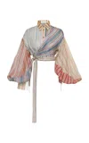 Zimmermann Rebellion Striped Blouse