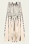 Zimmermann Rebellion Striped Midi Skirt In Cream Stripe In Neutral
