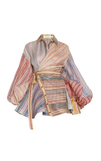 Zimmermann Rebellion Striped Mini Dress
