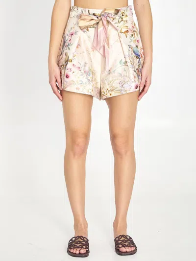 ZIMMERMANN REBELLION TUCK SHORTS