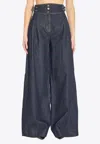 Zimmermann Rebellion High-rise Wide-leg Jeans In Blue