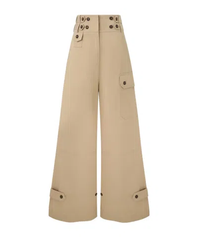 Zimmermann Rebellious Cargo Pants In Beige