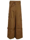 Zimmermann High-waisted Brown Wide-leg Trousers