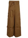 Zimmermann High-waisted Brown Wide-leg Trousers