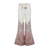 Zimmermann Relaxed Fit Multicolour Linen Trousers