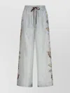Zimmermann Sage Multi Floral Silk Habotai Coco Trousers In Gray