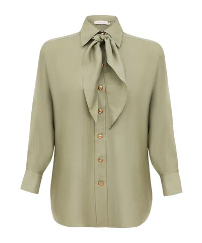 Zimmermann Relaxed Shirt In Brown