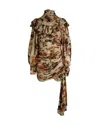Zimmermann Resistance Ruffled Ruched Floral Mini Dress In Multicolor Silk In Multi