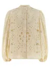 Zimmermann Rhiannon Shirt And Blouse Beige In Neutral