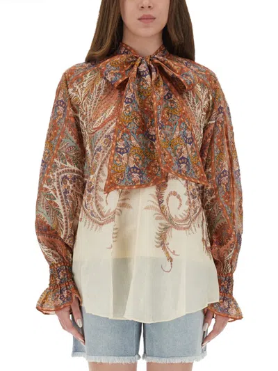 ZIMMERMANN RHIANNON BLOUSE WITH BOW