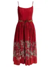 Zimmermann Rhiannon Belted Paisley-print Cotton-voile Midi Dress