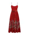 Zimmermann Rhiannon Belted Paisley-print Cotton-voile Midi Dress