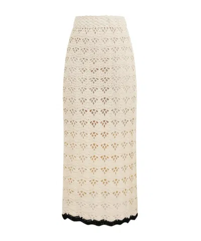 Zimmermann Rhiannon Crochet Skirt In White