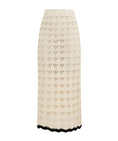 Zimmermann Rhiannon Crochet Skirt In White
