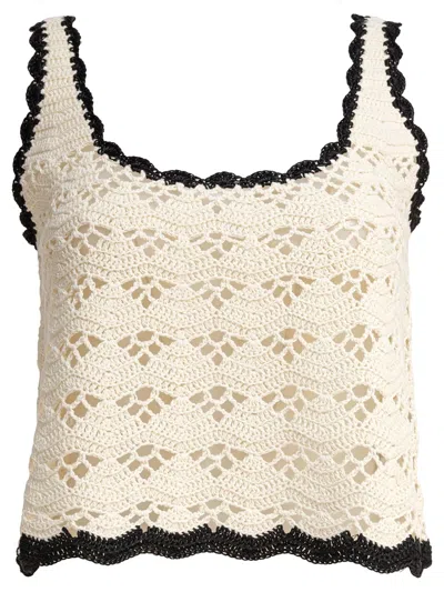 Zimmermann Rhiannon Crochet Tank In Beige