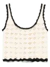 Zimmermann Rhiannon Crochet Tank Top In Nude