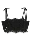 Zimmermann Rhiannon Embroidered Bodice Top In Black