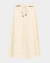 Zimmermann Cotton Rhiannon Embroidered Midi Skirt