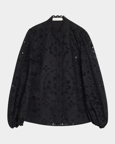 ZIMMERMANN RHIANNON EMBROIDERED BLOUSE