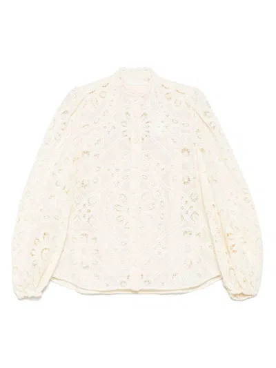 ZIMMERMANN RHIANNON EMBROIDERED BLOUSE