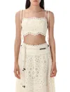 Zimmermann Off White Cropped Top