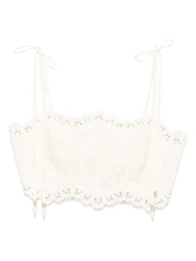 Zimmermann Rhiannon Embroidered Bodice In Pink