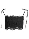 Zimmermann Rhiannon Embroidered Bodice Top In Black In Black