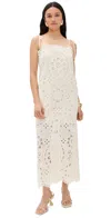 Zimmermann Rhiannon Embroidered Dress In Ivory