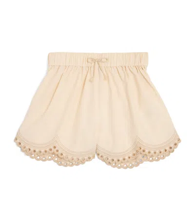 Zimmermann Kids' Rhiannon Embroidered Shorts